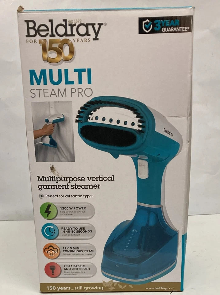 Beldray Multi Steam Pro Garment Steamer 1200W 260ml Handheld Clothes Steamer