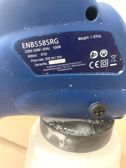 Energer 100W Electric Spray Gun Paint Sprayer 800ml Portable Handheld Blue