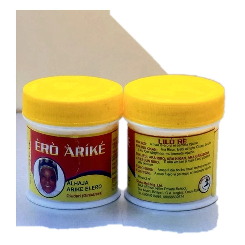 Ero Arike Herbal Balm Nigerian Traditional Soothing Balm - Pack of 6 Jars