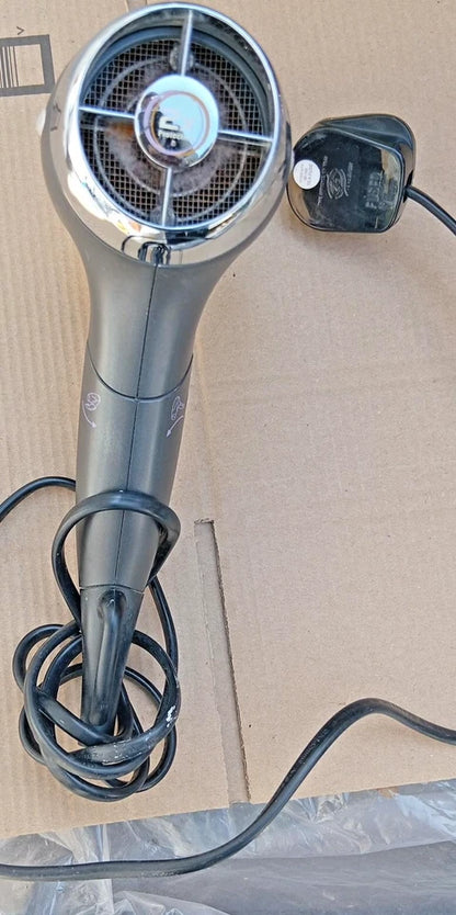 Remington D-3415 Hair Dryer 2000W Dual Voltage Black & Silver Hairdryer