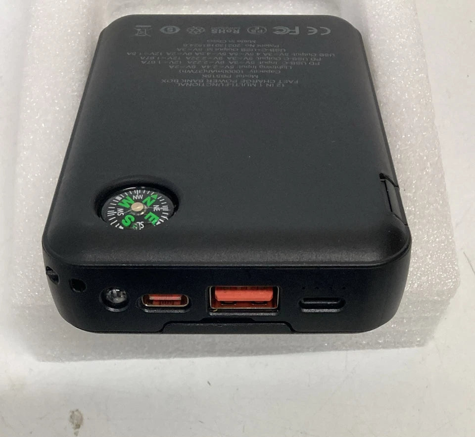Budi 10000mAh 12-in-1 Power Bank 65W PD Fast Charger
