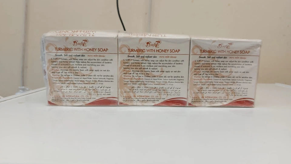6 x Soft Turmeric with Honey Soap – Natural Radiance & Gentle Care