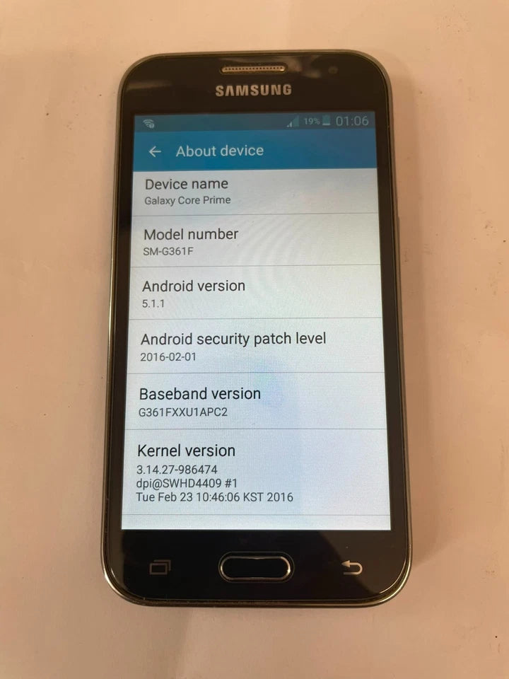Samsung Galaxy Core Prime SM-G361F 8GB Black Android Smartphone