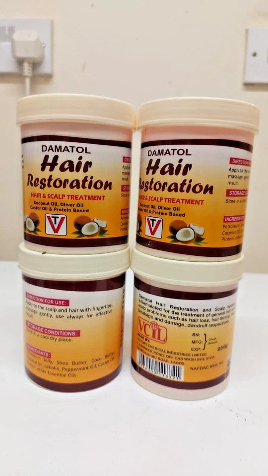 Damato Hair Restoration – Hair & Scalp Treatment 250gram - 3 Jars
