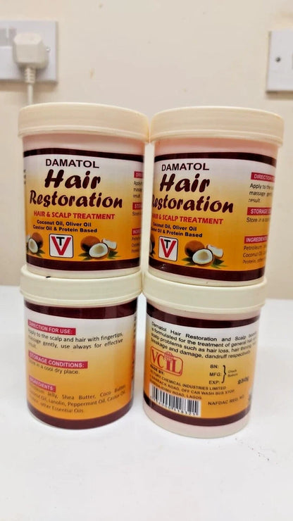 Damato Hair Restoration – Hair & Scalp Treatment 250gram - 3 Jars