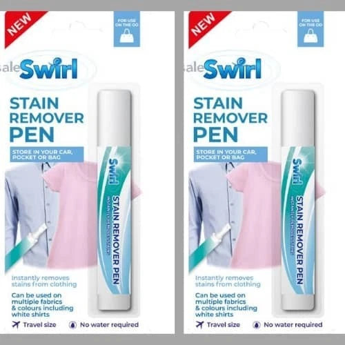 Swirl Stain Remover Pen – 2 Pack | Instant Fabric Cleaner | No Water Needed
