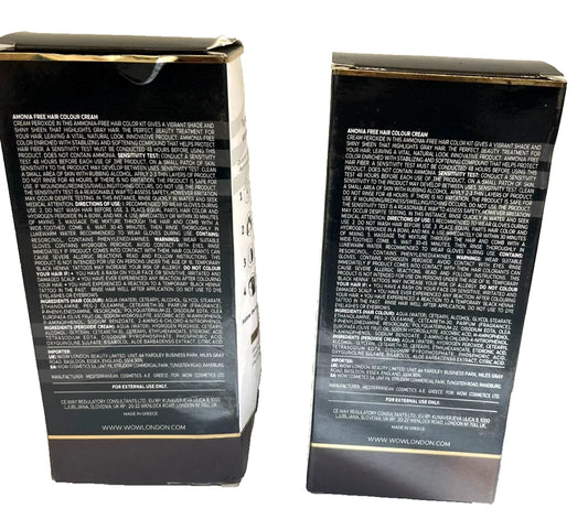 2x WOW London Hair Colour 6.0 Natural Dark Blonde 60ml