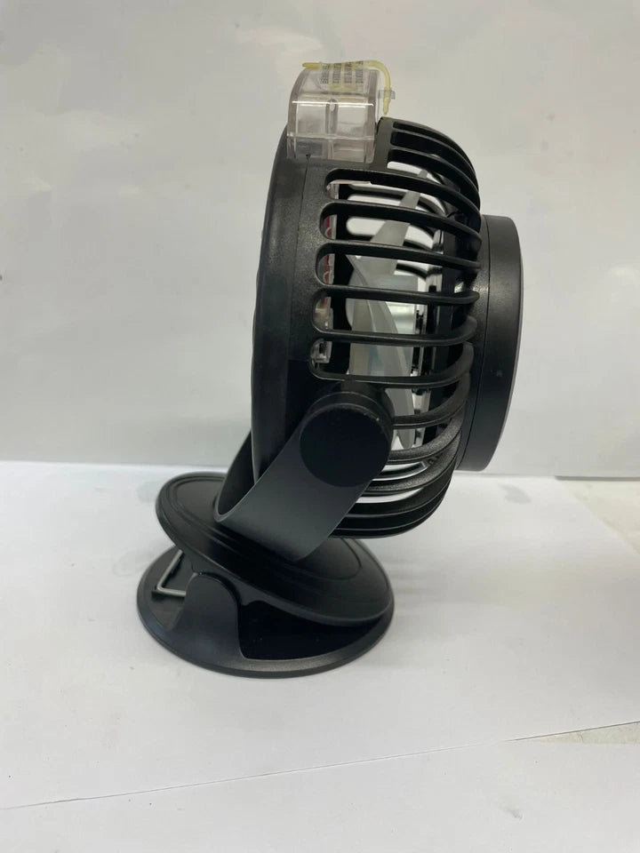 Portable Black Wireless Clip Spray Fan USB Rechargeable Desk Fan
