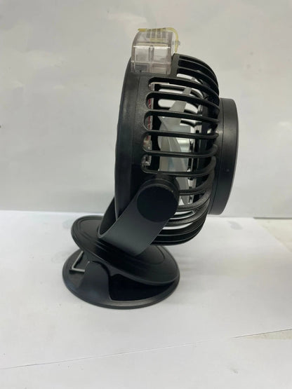 Portable Black Wireless Clip Spray Fan USB Rechargeable Desk Fan