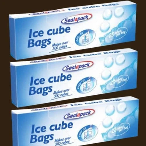 Sealapack Ice Cube Bags – 3 Pack | Makes Over 80 Ice Cubes | Easy Fill Design