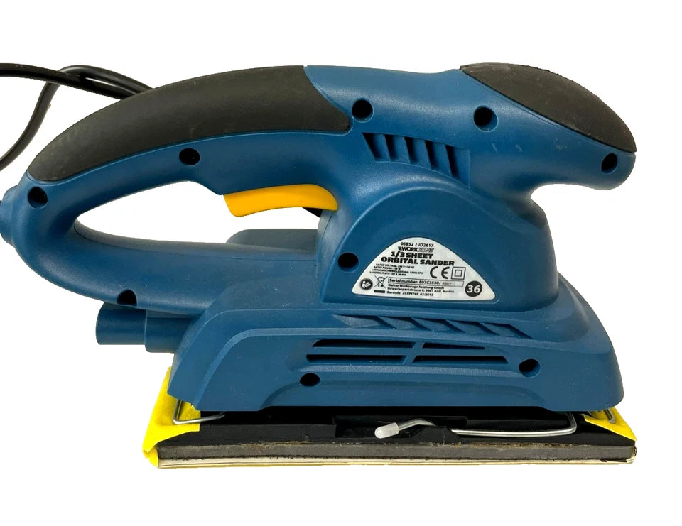 Workzone 1/3 Sheet Orbital Sander 240W Electric Detail Finishing Sander