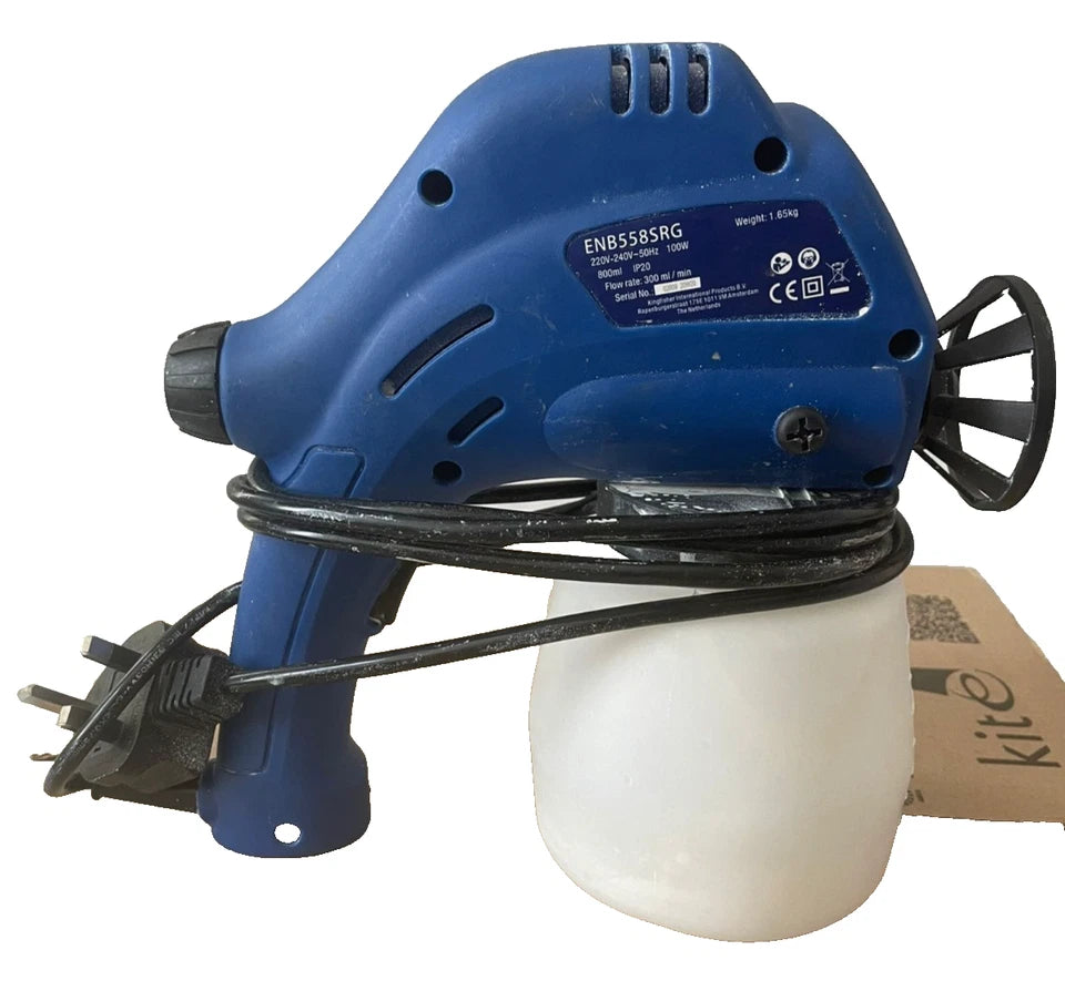 Energer 100W Electric Spray Gun Paint Sprayer 800ml Portable Handheld Blue