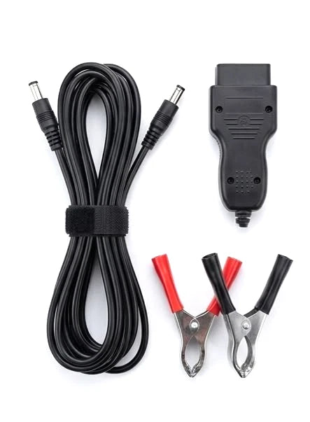 12V Solar Car Battery Trickle Charger Maintainer with Crocodile Clips & Plug