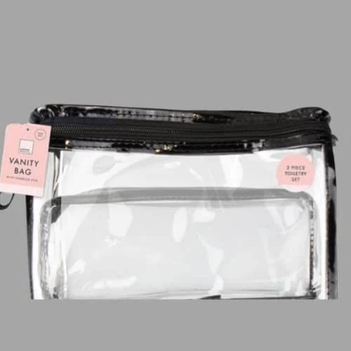 Forever Beautiful PVC Vanity Bag – 1 Piece | Clear Travel & Makeup Organiser