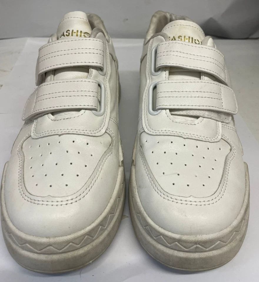 White Fashion Trainers UK 6 / EU 39 Casual Chunky Sneakers
