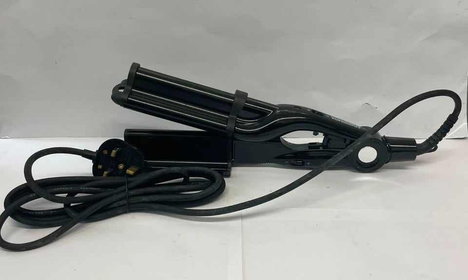 TONI & GUY Deep Barrel Hair Waver Black Triple Barrel Styling Crimper