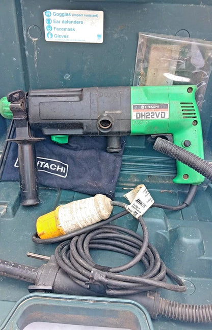 Hitachi DH22VD 22mm Hammer Drill SDS Rotary Drill 500W