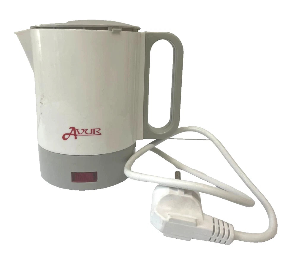AVUR Electric Kettle White & Grey Compact Hot Water Jug