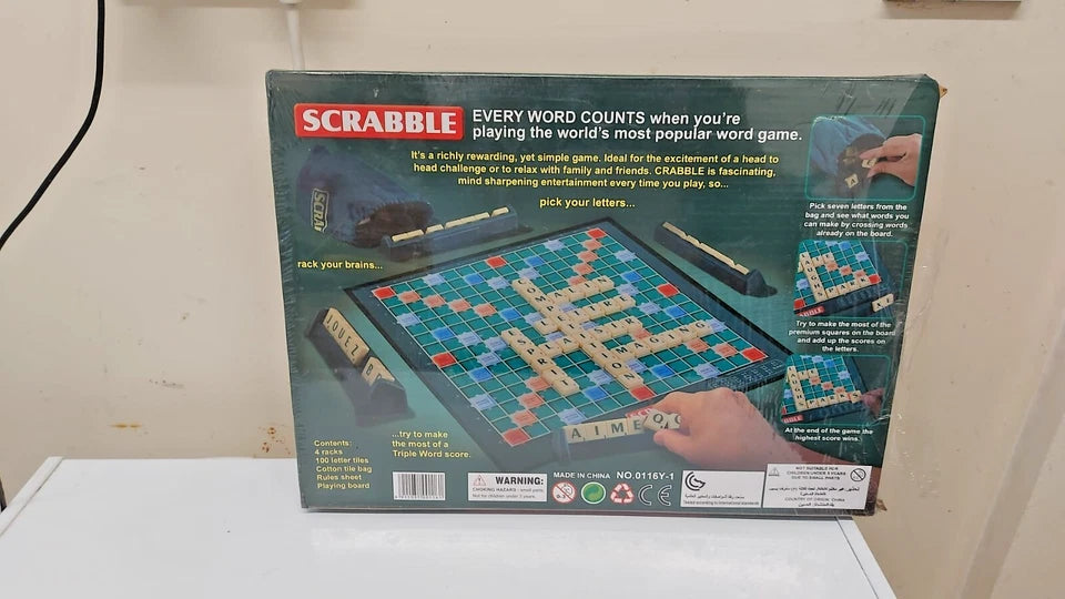 Scrabble Original Classic Board Game | Family & Educational Word Game Medium size