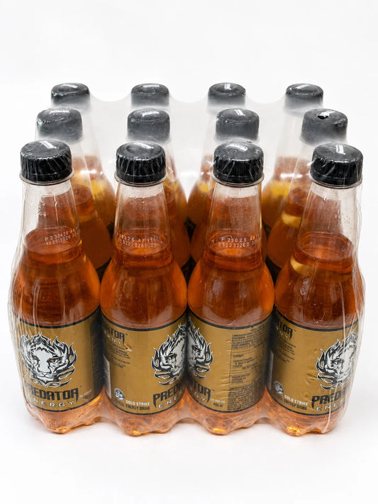 12 x Predator Gold Strike Drink 400ml Bottles Multipack