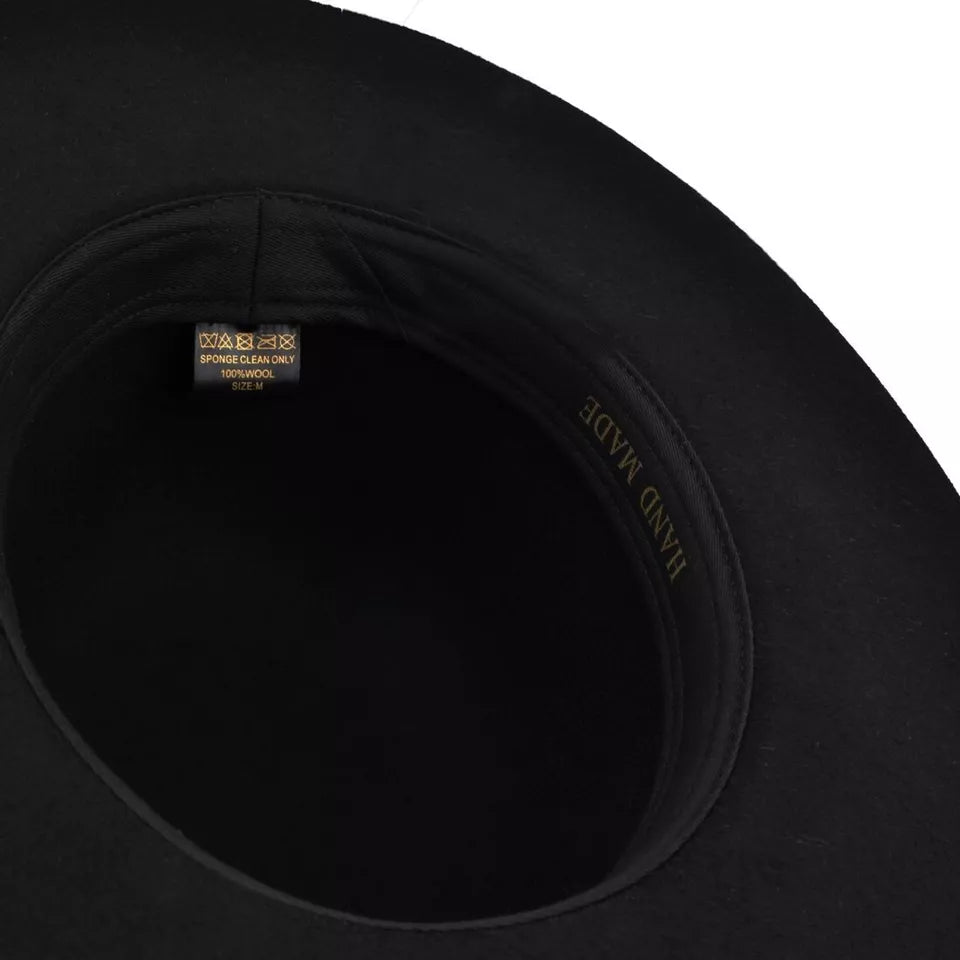 Bolero Wide Brim Round Crown Wool Hat (Medium 57cm)