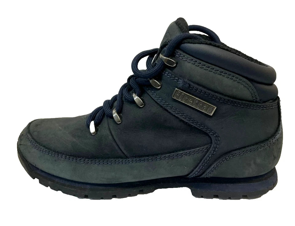Firetrap Rhino Mens Boots Blue UK 7 EU 41 Leather Hiking Ankle Casual Boots