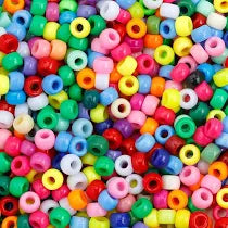 Fancy Children Beads – Multicolour Square Hair Beads for Braiding &amp; Styling