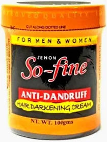 So fine Anti-Dandruff Hair Darkening Cream (For Men & Women) - 100gms x 2pcs